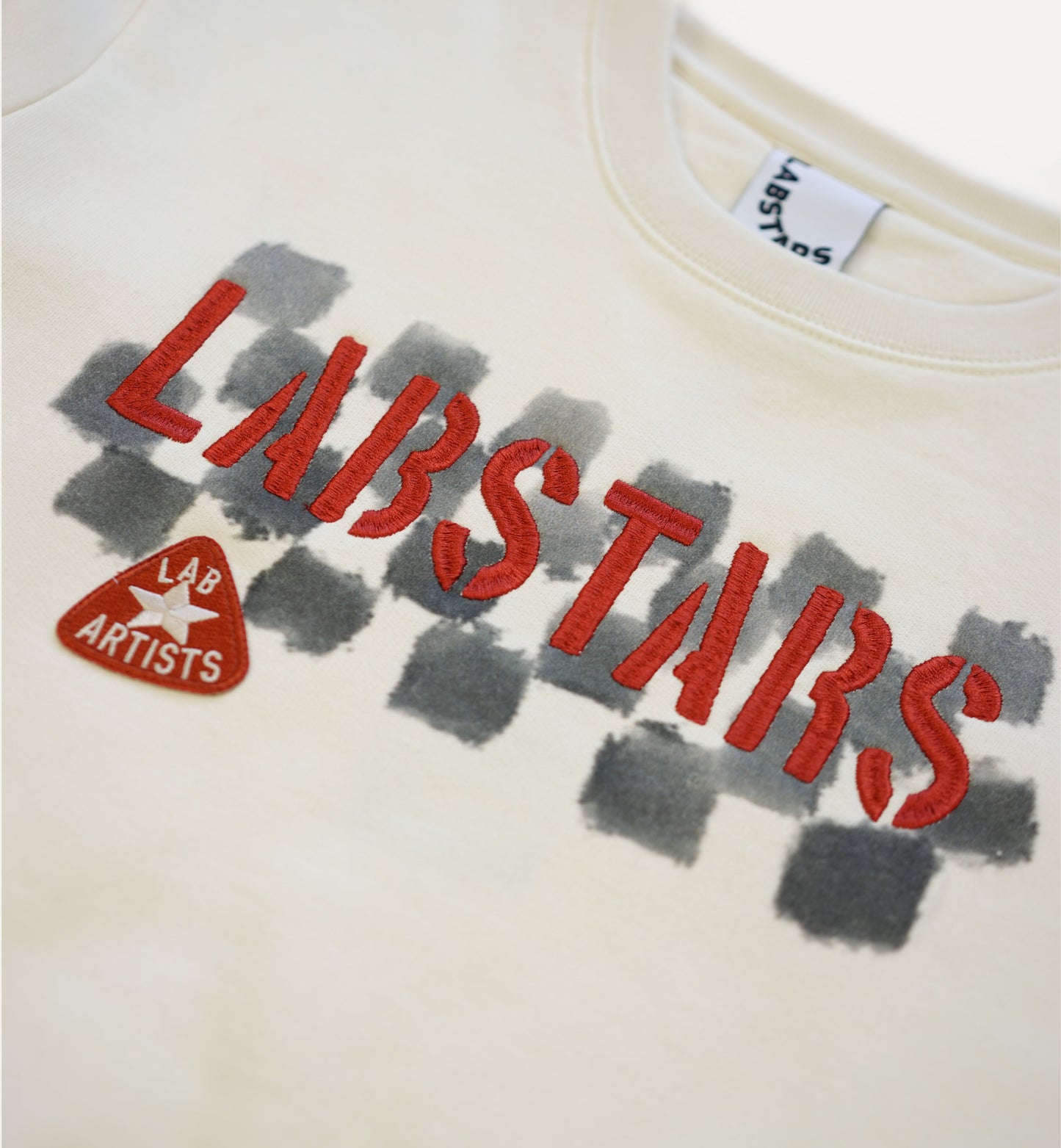 PATCHED EMBROIDERED CREWNECK