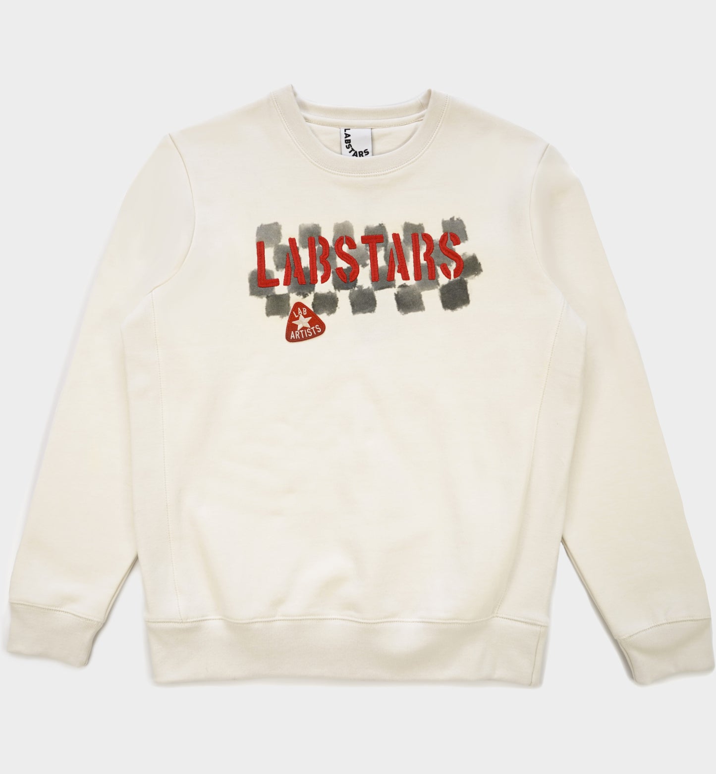 PATCHED EMBROIDERED CREWNECK