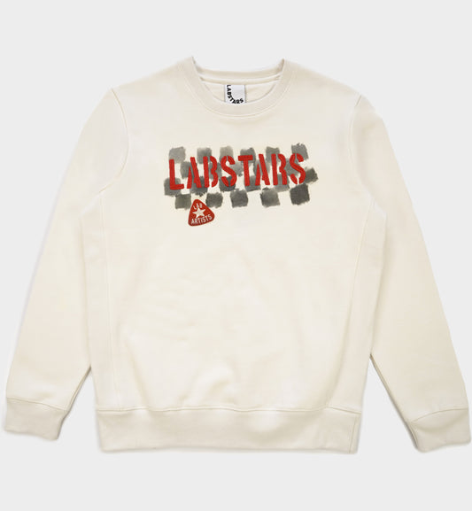 PATCHED EMBROIDERED CREWNECK