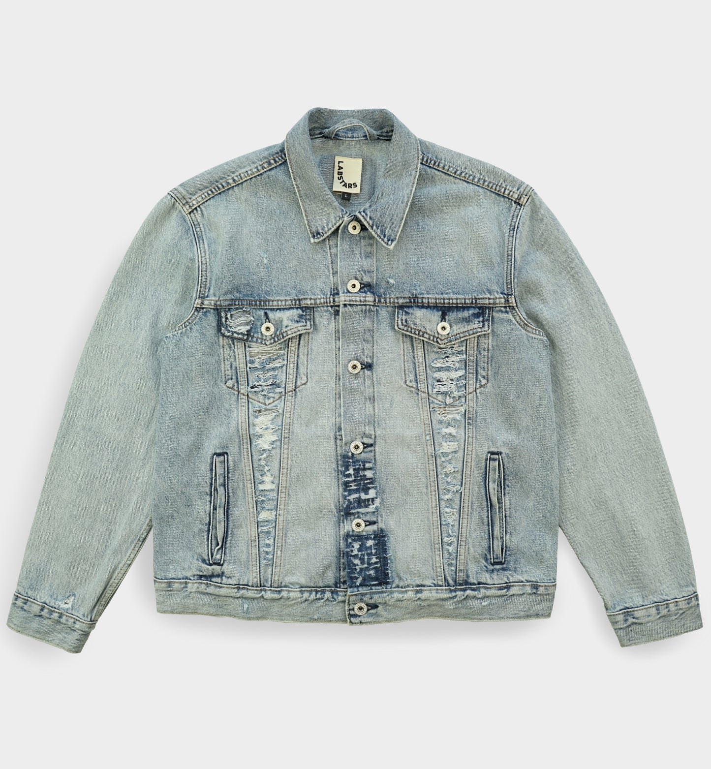 LABSTARS RIPPED TRUCKER JACKET