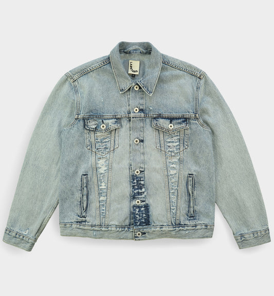 LABSTARS RIPPED TRUCKER JACKET